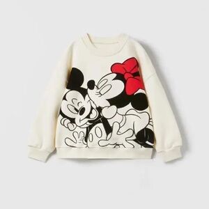 NWT Zara Minnie Mickey Mouse Sweatshirt 12-18 months